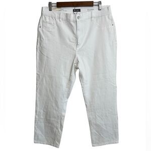 DL1961 White Patti High Rise Straight Leg Jeans New With Defect Size 33